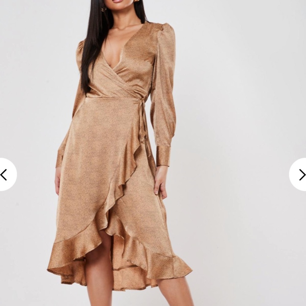 NWT Missguided hem wrap dress